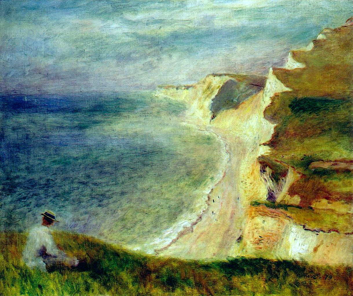 Cliffs on the coast near Pourville 1879